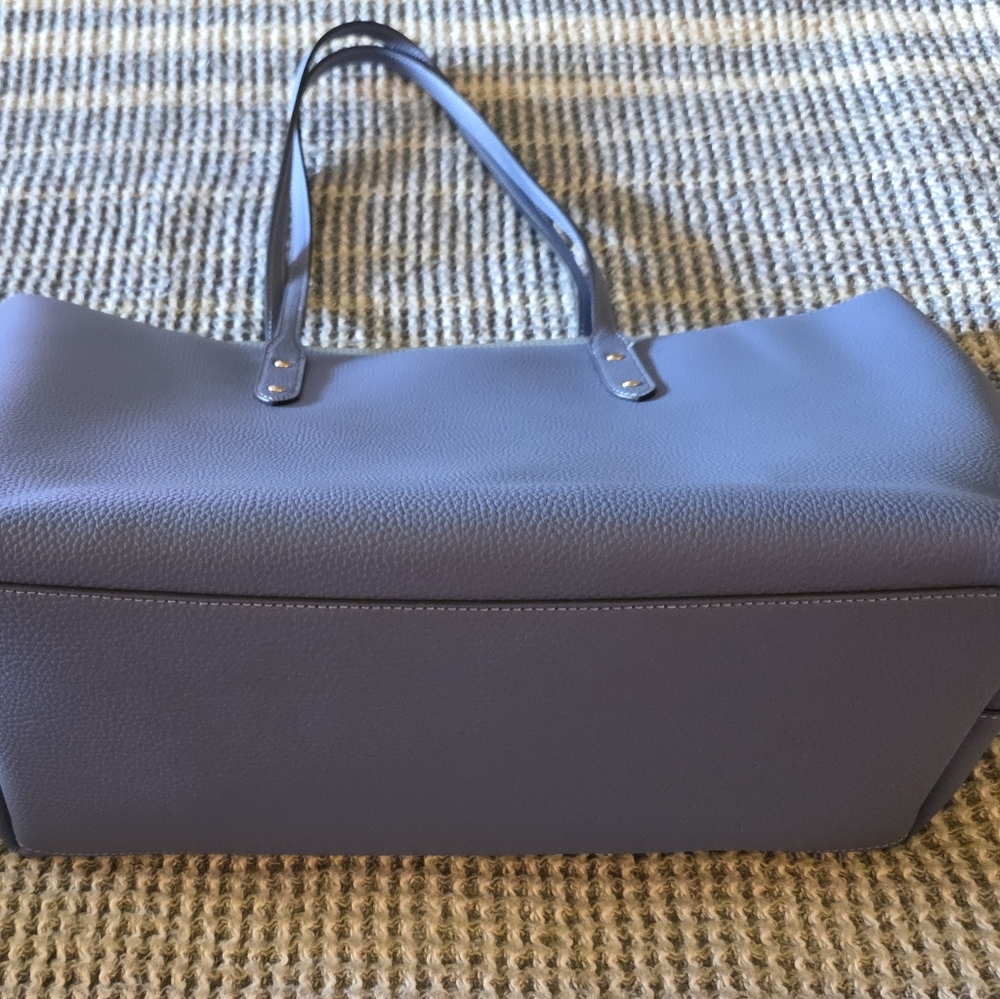 Coach Blue Leather Tote - Picture 3 of 5